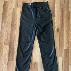 GAP sky high cheeky Faux-leather straight pants